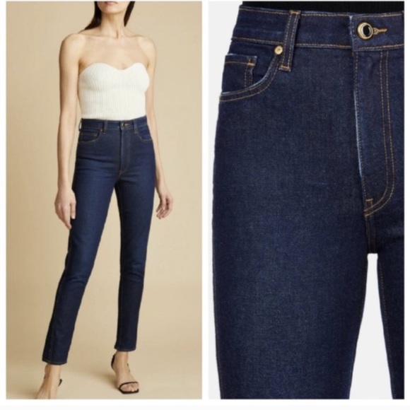 KHAITE Denim - Khaite Vanessa Detroit High Rise Straight Jeans